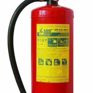 Aparat za gašenje požara OP-5: opis i svojstva