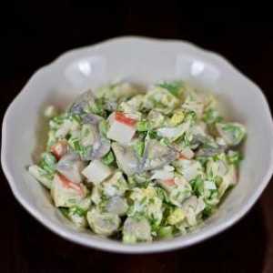 Salata s šampinjonima i rakovima: 5 jednostavnih recepata za ukusna jela za svakodnevni život i…