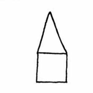 Crtanje lekcija za djecu: kako nacrtati kuću u olovku korak po korak